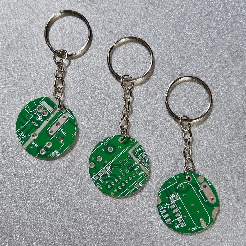 Circuit Board Keychains, 100 Pack (Round)