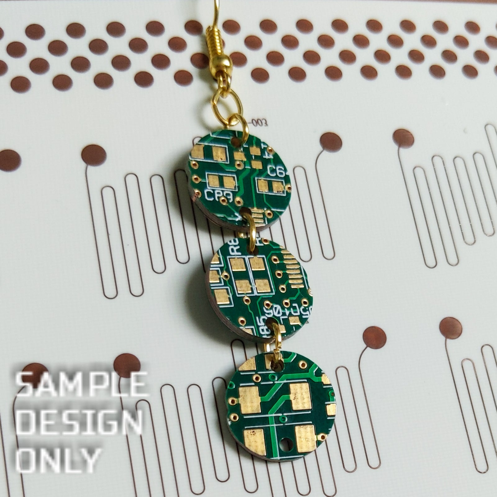 Make Your Own Circuit Board Earrings Kit - TechWears Ltd