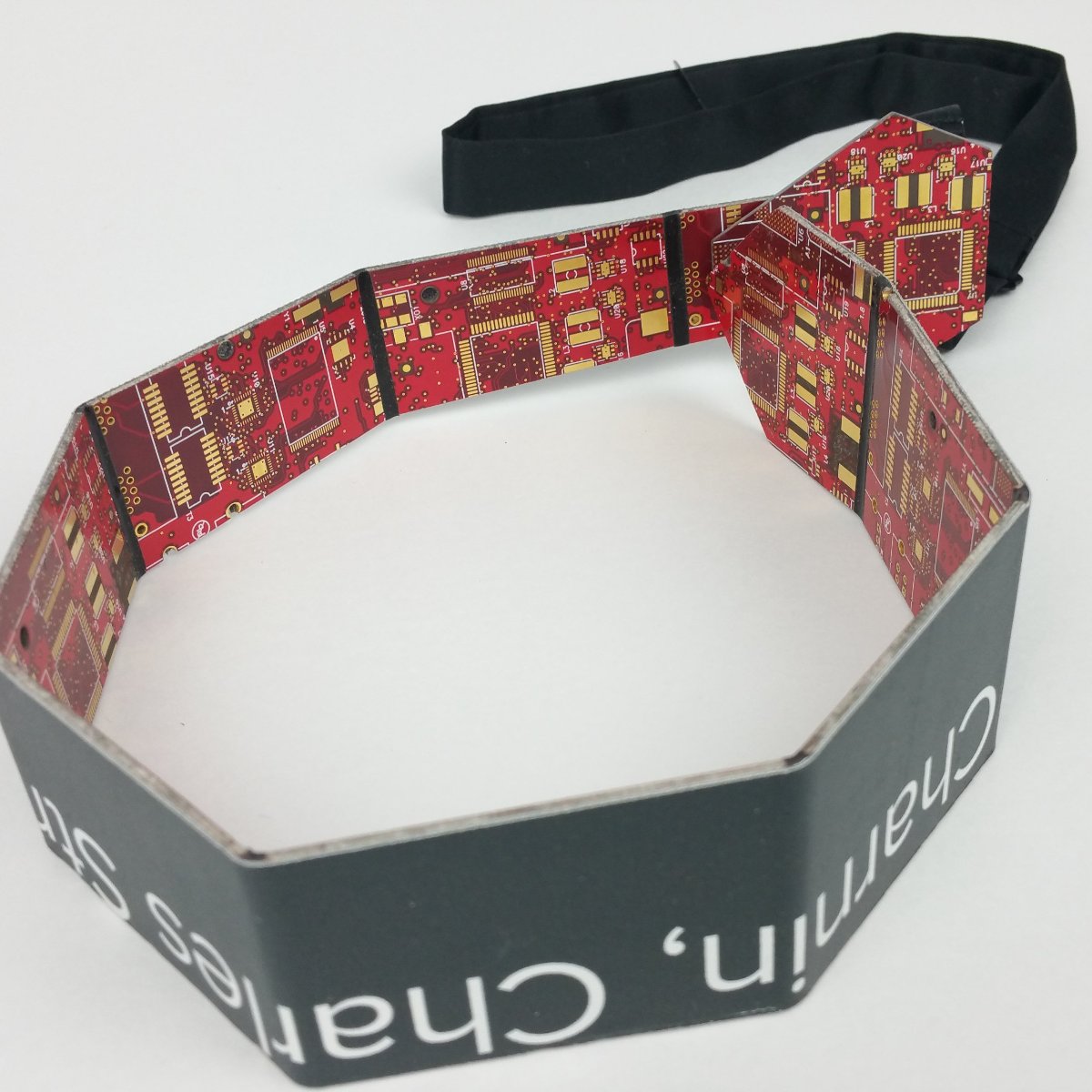 Red Circuit Board Power Tie - TechWears Ltd