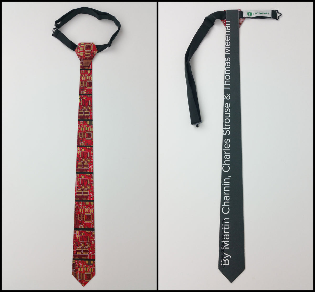 Red Circuit Board Power Tie - TechWears Ltd