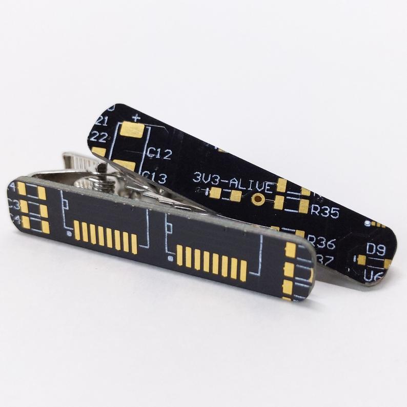 Circuit Board Tie Clips |5~Colors| - TechWears Ltd