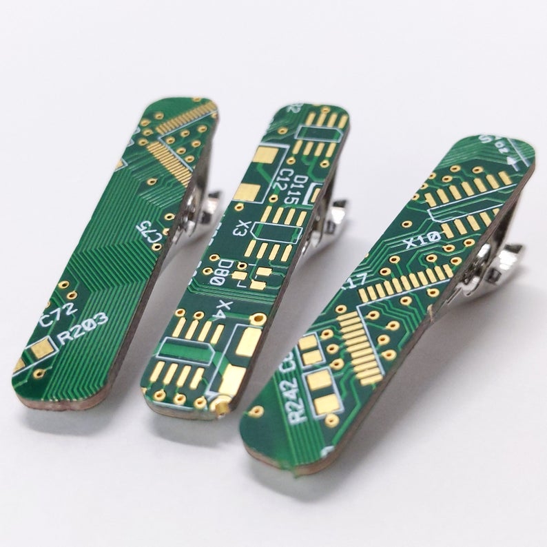 Circuit Board Tie Clips |5~Colors| - TechWears Ltd
