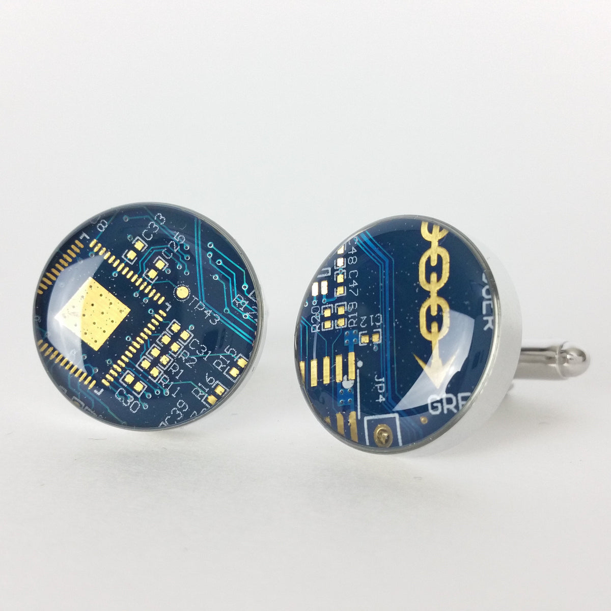 Tech Cufflinks Classic Circuit Board Cufflinks in 3 Colors | 100% Recycled - TechWears Ltd