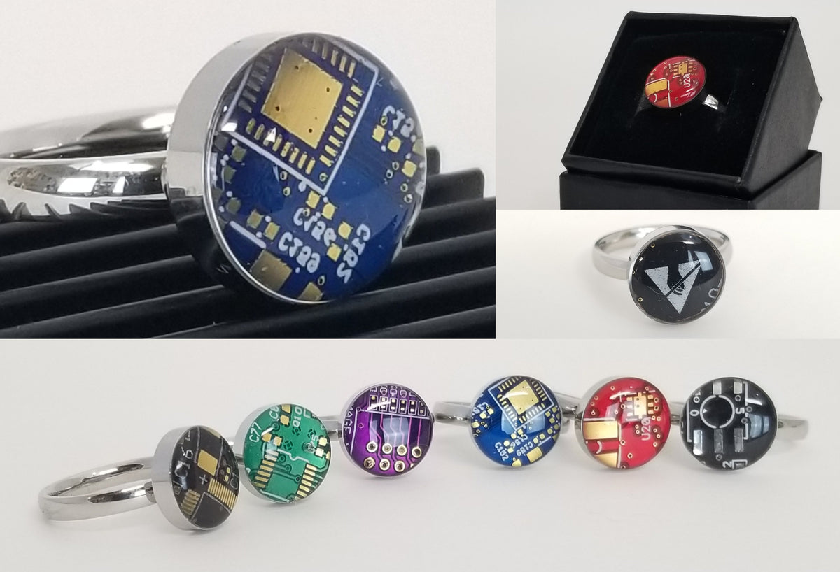 Circuit Board Rings |5~Colors| - TechWears Ltd